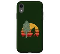 Retro Bigfoot Silhouette & Sequoia Believe! Coque pour iPhone XR