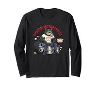Retro Biker: Custom Motorcycles Lowbrow Wolf Rockabilly 50s Manche Longue