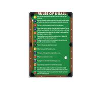 Retro Billiards Sign, Old School Pool Hall Poster, Vintage Recreation Room Wall Art, Gift for Billiard Enthusiasts, Framed Canvas(Unframed,16x24inch(40x60cm))