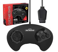 Retro-Bit BIG6 Contrôleur Pad pour SEGA Genesis - Port d'origine - Noir