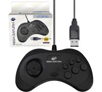 Retro-Bit Sega Saturn Manette Filaire Model 2 USB pour PC Windows 10/11, Steam