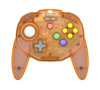 Manette Retro-bit Tribute 64 2.4GHz Manette sans Fil pour Nintendo 64/Switch/PC/Mac Orange Hawk