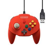 Retro-Bit Tribute 64 USB for PC, Switch, Mac, Steam, RetroPie, Raspberry Pi - Red
