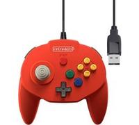 Retro-Bit Tribute 64 USB for PC, Switch, Mac, Steam, RetroPie, Raspberry Pi - Red