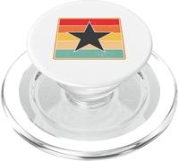 Retro Black Star Vintage Rainbow Distressed Throwback Sunset PopSockets PopGrip pour MagSafe