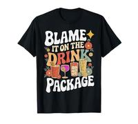 Retro Blame It on The Drink Package Croisière Bateau Vacances T-Shirt