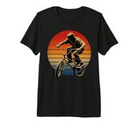 Rétro BMX Rider Cyclisme Freestyle Vélo Equitation T-Shirt Haut de Gamme