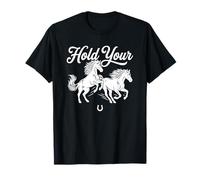 Rétro Boho Trendy Hold Your Horses T-Shirt