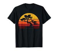 Retro Bonsai Tree Sunset Bonsai T-Shirt
