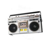 Retro Boombox Lecteur de cassette CD Bluetooth avec radio FM/DAB +, entrée SD/USB, enregistrement et enregistreur de cassette pour réunions de famille et voyages