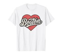Rétro Boston Heart City Pride Throwback T-Shirt