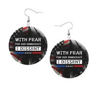 Rétro Boucle d'oreille C’est par crainte pour notre démocratie que je m’oppose à cette affirmation. Boucles d'oreilles femme Légères Boucle d'oreille en cuir pour Decorations Fête Femmes