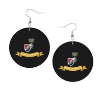 Rétro Boucle d'oreilles pendantes en cuir 6e Groupe des Forces Spéciales Boucles d'oreilles femme Confortables Boucle d'oreille en cuir pour Filles Femmes Fête