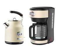 Westinghouse - Retro - Bouilloire 1,7 L + Machine à café - Cafetière filtre - Blanc Blanc
