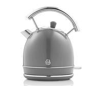 Swan Bouilloire électrique Retro SK14630GRNEU 1,8 L Acier inox sans BPA 3000W Sans fil Gris