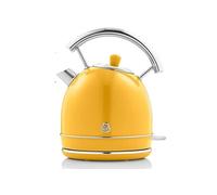 Swan Bouilloire électrique Rétro 1,8 L Arrêt automatique Strix Sans fil Inox sans BPA 3000W Jaune