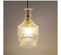 Rétro Bouteille De Vin Pendentif Lumières Moderne Simple - Droplight Restaurant Bar Éclairage À La Maison Plafonnier (Transparent/B)