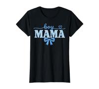Retro Boy Mama Mother's Day 2026 Checkered Women Kids Cool T-Shirt Graphique avec Valeur