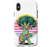 Rétro Brocoli Guitariste Guitare Coque pour iPhone X/XS