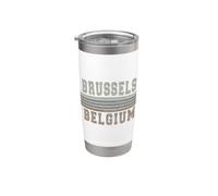 Retro Bruxelles Belgique Gobelet isotherme en acier inoxydable double paroi