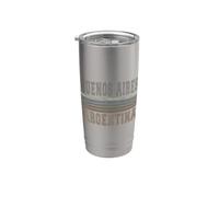 Retro Buenos Aires Argentine Gobelet isotherme en acier inoxydable double paroi