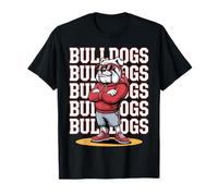Retro Bulldog Mascot Style Sports Fan Men Women Boys Girls T-Shirt