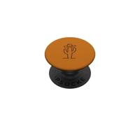 Rétro Cactus Cowboy Hat Line Art Graphic PopSockets PopGrip Adhésif