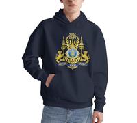 Rétro Cambodge Emblème National Lignes Cambodge Emblème National Imprimé Hoodie pour Hommes Sweatshirt Confortable Pull À Capuche Décontracté pour Usage Quotidien Activités De Loisirs