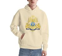 Rétro Cambodge Emblème National Lignes Cambodge Emblème National Imprimé Hoodie pour Hommes Sweatshirt Confortable Pull À Capuche Décontracté pour Usage Quotidien Activités De Loisirs