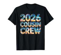 Retro Camp 2026 Cousin Crew Vacances Voyage Surf Plage T-Shirt