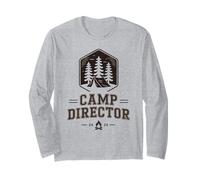 Retro Camp Director Directeur du Camping Vibes Staff Counselor Manche Longue