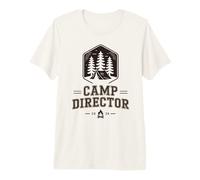 Retro Camp Director Directeur du Camping Vibes Staff Counselor T-Shirt Haut de Gamme