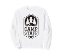 Retro Camp Personnel Counselor Camping Directeur Vibes Chaos Sweatshirt