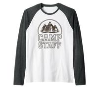 Retro Camp Personnel Directeur Camping Host Counselor Crew Manche Raglan
