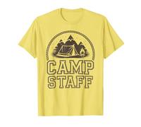 Retro Camp Personnel Directeur Camping Host Counselor Crew T-Shirt
