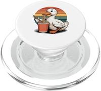 Rétro Canard Nouilles Instantanées en Gobelet Canards PopSockets PopGrip pour MagSafe
