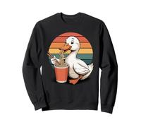 Rétro Canard Nouilles Instantanées en Gobelet Canards Sweatshirt
