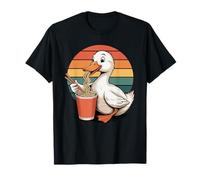 Rétro Canard Nouilles Instantanées en Gobelet Canards T-Shirt