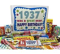 RETRO CANDY YUM ~ 1937 Coffret cadeau d'anniversaire 87 ans de Nostalgic Candy Mix from Childhood pour homme ou femme de 87 ans né en 1937