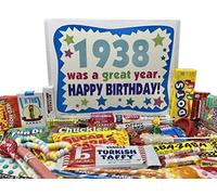 RETRO CANDY YUM ~ 1938 Coffret cadeau d'anniversaire 86e anniversaire rétro assortiment de bonbons de l'enfance pour homme ou femme de 86 ans né en 1938