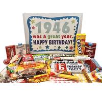 RETRO CANDY YUM ~ 1946 Coffret cadeau d'anniversaire 79 ans de bonbons rétro nostalgiques de l'enfance pour homme ou femme de 79 ans né en 1946