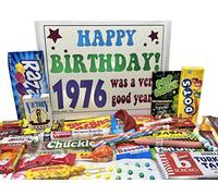 RETRO CANDY YUM ~ 1976 Coffret cadeau 48ème anniversaire Nostalgique Assortiment de bonbons de l'enfance pour homme ou femme de 48 ans né en 1976