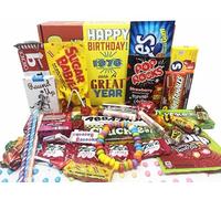 RETRO CANDY YUM ~ Coffret cadeau de 48e anniversaire 1976 Nostalgique Candy Mix from Childhood pour homme ou femme de 48 ans né en 1976 Jr