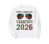 Rétro Caroline du Nord Vacances 2026 Vacay Swim Voyage Sweatshirt