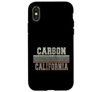 Retro Carson Californie Coque pour iPhone X/XS