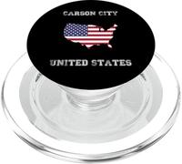 Retro Carson City États-Unis Vieilli États-Unis PopSockets PopGrip pour MagSafe