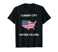 Retro Carson City États-Unis Vieilli États-Unis T-Shirt
