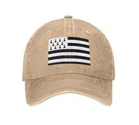 Retro Casquette de Baseball Drapeau de la Bretagne, Unisexe Ajustable Casquettes Panneau France Classique Trucker Cap Hat pour Sport Hip Pop Golf Voyages