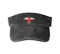 Rétro Casquette De Chasse Drapeau Géorgien D'Amérique Centrale Visière Cap Coton Chapeaux Randonnée pour Cadeau, Extérieur, Adolescent