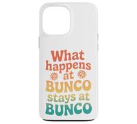 Rétro : ce Qui se Passe chez Bunco Reste chez Bunco Coque pour iPhone 13 Pro Max